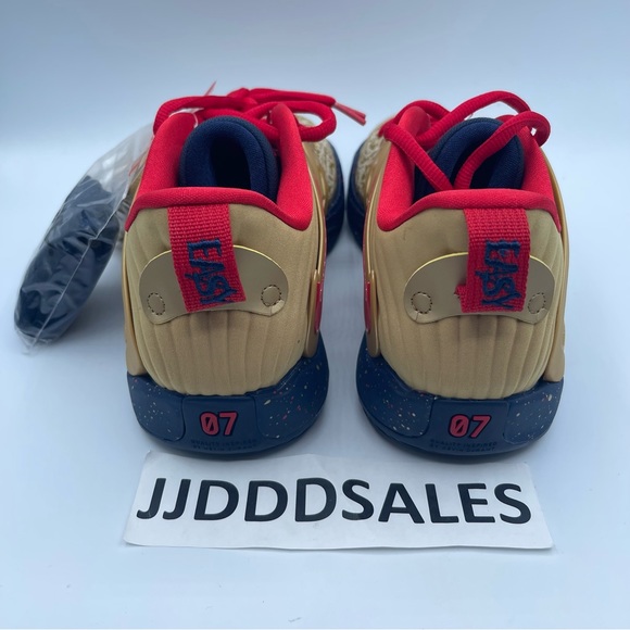 Nike KD 15 Olympics Metallic Gold Midnight Navy DC1975-700 Men's Size 8.5 NEW - Picture 4 of 10